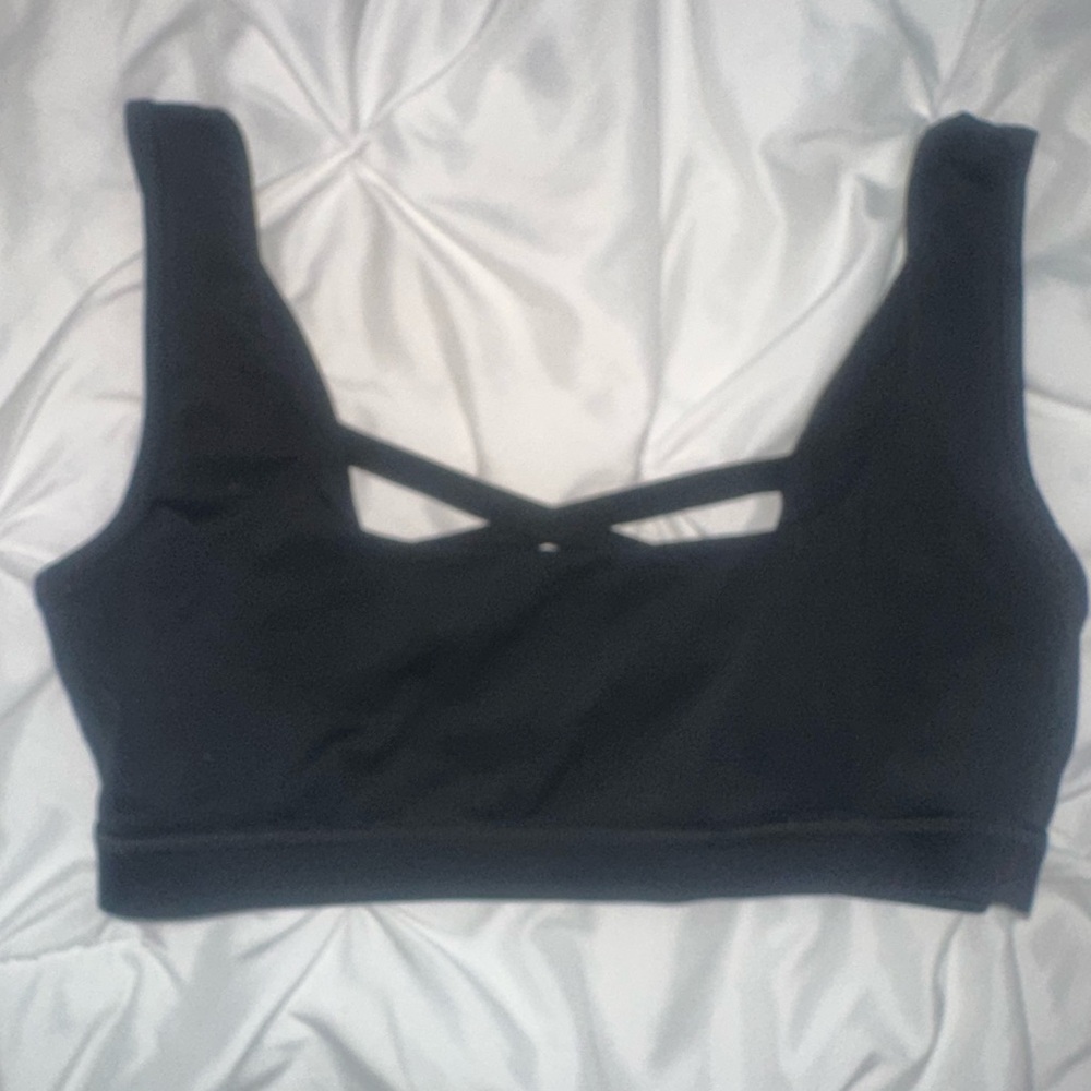 Blogilates Women’s Black Seamless Sports Bralette with Crisscross Back